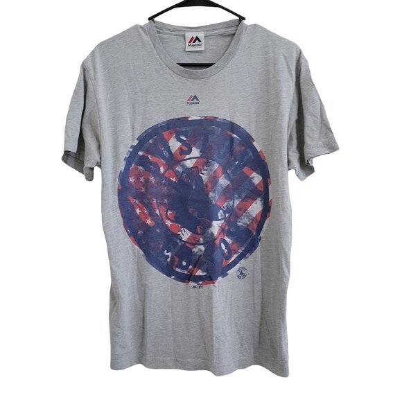 Boston Red Sox T-Shirt Mens Size Medium MLB Baseball Gray Short Sleeve Tee - Picture 1 of 4
